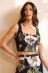Molly Top - Navy Floral